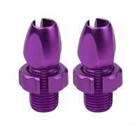 for FACULX Pack of 2 M10 Brake Lever Adjustment Screws, Aluminum Alloy Bolts, Brake Accessories, Brake Handle Lever Adjuster, Bicycle Cable Adjuster Bolt, Mountain Bike Brake Accessories(Purple)