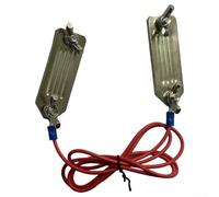 For Farm Electric Fence Tape Connector with Single and Double Clip Options for Effective Power Transmission to Fence Tape (2 Clips)