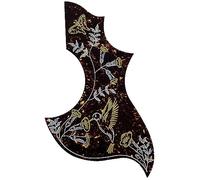 For Fender Gibson Hummingbird Acoustic Guitar Self-Adhesive Guitar Pickguard Scratch Plate (4 Ply Brown Tortoise)