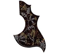 For Fender Gibson Hummingbird Acoustic Guitar Self-Adhesive Guitar Pickguard Scratch Plate (4 Ply Brown Tortoise-1)