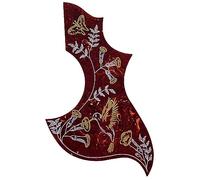 For Fender Gibson Hummingbird Acoustic Guitar Self-Adhesive Guitar Pickguard Scratch Plate (4 Ply Red Tortoise)