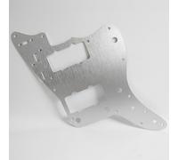 For Fender Jazzmaster Brushed Aluminum Pickguard - 13-Hole Replacement, Compatible with American/Mexican Standard Models, EMI Shielding, Anodized Finish, Right-Handed Guitar Parts (Silver)