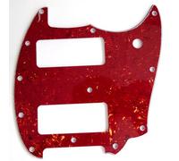 For Fender Offset Series Mustang P90 Style Guitar Pickguard Replacement Parts (3-4 Layers Wine Red Tortoise)