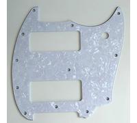 For Fender Offset Series Mustang P90 Style Guitar Pickguard Scratch Plate Replacement Parts (5-4 Layers White Pearls)