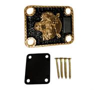 for fender Style Electric Guitar Neck Plate Metal Alloy for(GoldB)