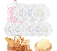 for Fermentation Basket - Reusable Elastic for Bowl | Extendable Film Preservation Food and Dough, Suitable Round-and-Oval Containers, 100/300 Pro Pieces