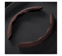 For Ferrari F8 F355 Segmented Steering Wheel Protector ComFortable Skin-friendly Sweat-absorbent Non-slip Suede Steering Wheel Cover(Brown)