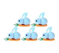 For Festive Flair with 5pcs Easter Bunny Hair Clips Decorations for Any Celebration (Blue)