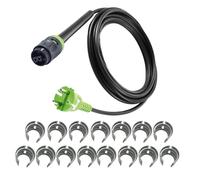 For Festool H05 RN-F-4 Replacement Power Cord - 203914 (489421) Rubber Cable, 230V European Standard - Optional Lengths 4m/5.5m/7.5m (7.5m + 15 cable buckles)