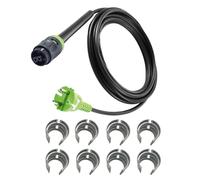 For Festool H05 RN-F-4 Replacement Power Cord - 203914 (489421) Rubber Cable, 230V European Standard - Optional Lengths 4m/5.5m/7.5m (5.5m + 8 cable buckles)