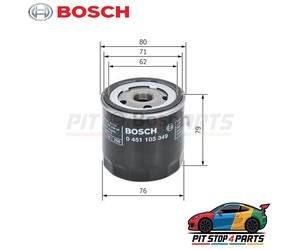 For Fiat 127 Oil Filter Bosch 0451103349 86 mm Durable Performance 1971-1983