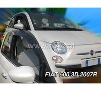 For FIAT 500 2007 -> 3.doors Wind deflectors 2.pc HEKO 15156