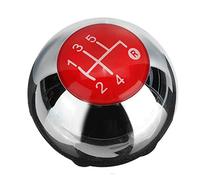 For Fiat 500 2012-2018 Red 5 Speed Gear Shift Knob Shift Transmission Lever Knob Manual Gear Stick Shift Knob