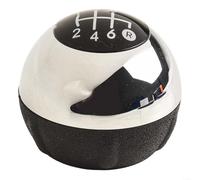 For Fiat 500 500C 2012 through 2018 Manual Gear Shift Knob Head Ball with 10mm Mounting Hole Inner Diameter and Direct Fit Design (Black)