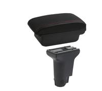 For Fiat 500 For Cronos Car Armrest Box Interior Center Storage Box Accessories Car Armrest Box(A1 red line NO USB)