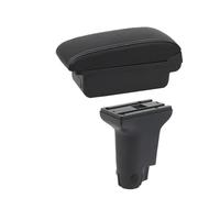For Fiat 500 For Cronos Car Armrest Box Interior Center Storage Box Accessories Car Armrest Box(A1 white line No USB)