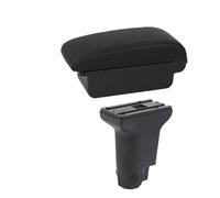 For Fiat 500 For Cronos Car Armrest Box Interior Center Storage Box Accessories Car Armrest Box(B1 red line 3USB)