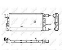 FOR FIAT CINQUECENTO 170 0.9 91 to 99 Radiator 46405843 4641407 46414207