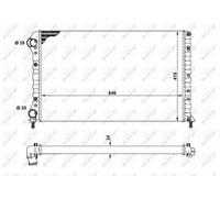 FOR FIAT DOBLO 1.6 2001 on 182B6.000 Radiator 46749018 46767293 46803035