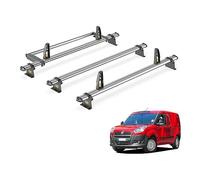 For Fiat Doblo 2010-2022 Roof Rack Van Guard Ulti 3x Bars & Roller
