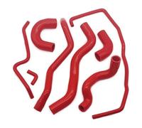 for Fiat for Abarth 500 595 695 Silicone Intake Hose Replacement Performance Parts Silicone Water Radiator Cooling Tube Kit Air Box Intake Hose(Red)