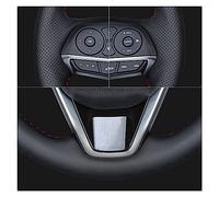 For Fiat For Bravo For Grande For Punto For Linea For Qubo Car Steering Wheel Cover Car Accessories Black Artificial Leather Protector Steering Wheel(White Thread)