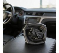 For Fiat For Panda 2012 Manual Gear Shift Knob Cover Constructed from Artificial Leather with Stitching Detail