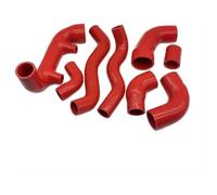 for Fiat for Uno for Turbo I.e 1.3 MK1 1983-1989 Intercooler Radiator Air Intake Repalcement Connector Silicone Hose Kit Air Box Intake Hose(Red)