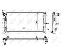 FOR FIAT PANDA VAN 169 1.1 2004 on 187A1.000 Radiator 46798743 51729373