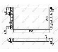 FOR FIAT SEICENTO 187 1.1 98 to 10 187A1.000 Radiator 46558704