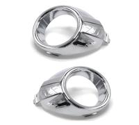 For Fiesta 2009-2012 Front Bumper Fog Lamp Cover Car Accessories Car Headlight Lens Cover(Silver pair)
