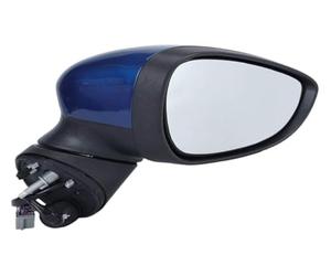 For Fiesta for MK7 2013-2017 Blue Right Side Electric Wing Mirror Assembly Complete Rearview Mirror Replacement