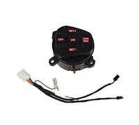 For Fiesta For MK7 Escort Ecosport 2013-2015 Steering Wheel Right Cruise Control Switch Button With Wiring Harness Switch Button(Red backlight)