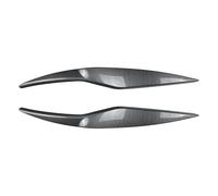 For Fiesta MK6 ABS 2008-2012 Front Headlight Eyebrow Eyelids Light Stickers Lamp Cover Gloss Black Carbon Look Front Spoilers(Cabon look)