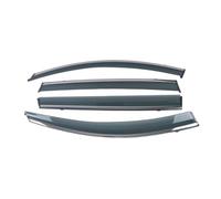 For Fiesta Sedan 2009-2016 Wind Visor Wind Deflectors | Car Window Glass Rain Sun Guard Vent(Stainless Steel)