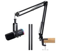 For Fifine AM8 Boom Arm, Adjustable Microphone Arm with Cable Management for Shure SM7B MV7 HyperX QuadCast S Blue Yeti SoloCast AT2020 and Other Microphone, Mic Stand Desk with 3/8'' to 5/8'' Adapter