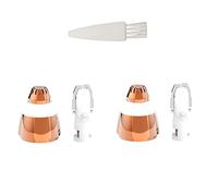 For Finishing Touch Flawless Brows Eyebrow Pencil Hair Remover Replacement Head,As Seen On TV,Upgraded 18K Gold With Cleaning Brush (18K-Gold-2pcs)