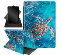for Fire HD 10 Tablet Case 11th Generation 2021 and Amazon Fire HD10 Plus Case 10.1", 360 Degree Rotating Stand Smart Protective Case,for Fire HD 10 2021 Tablet,Blue Ocean Sea Turtle