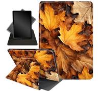 for Fire HD 10 Tablet Case 11th Generation 2021 and Amazon Fire HD10 Plus Case 10.1", 360 Degree Rotating Stand Smart Protective Case,for Fire HD 10 2021 Tablet,Yellow Maple Leaf