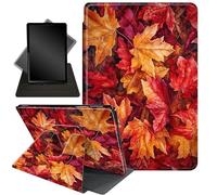 for Fire HD 10 Tablet Case 11th Generation 2021 and Amazon Fire HD10 Plus Case 10.1", 360 Degree Rotating Stand Smart Protective Case,for Fire HD 10 2021 Tablet,Maple Leaf