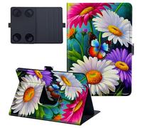 for Fire HD 8 & 8 Plus Case 14th/12th/10th Generation 8 inch 2014/2022/2020 Lightweight 360 Degree Rotating PU Leather Cover with Multi-Angle Viewing Stand Tablet Case - Butterfly Flower