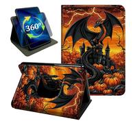 for Fire HD 8 Tablet Case 2018/2017 Dragon Halloween Stand Cover