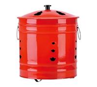 For Fire with Lid - Paper Burning Bucket with Ergonomic Handle - Non-Spark Container for Indoor Outdoor Terrace Garden Balcony Camping Beach