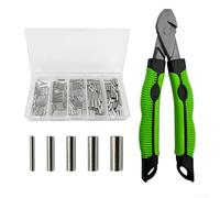 for Fishing Crimping Tool with Copper Sleeves, Perfect for Making Strong for Fishing Connections (Single Hole Copper Pipe)