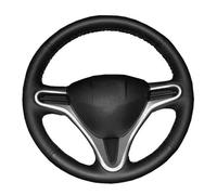 For Fit 2009 2010 2011 2012 2013 For City For Jazz For Insight Hand-stitched Car Steering Wheel Cover Car Steering Wheel Cover Accessories(Yellow thread)