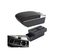 For FIT 2020 2021 2022 2023 Car Armrest Box Center Storage Box Car Arm Rest Box(C red line 7USB)