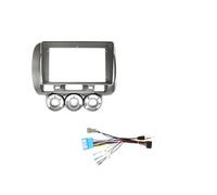 For FIT For CITY For JAZZ 2004-2006 Car DVD Fascia Multimedia 2 Din MP3 MP5 Video Audio Stereo Panel Frame Cables Harnes Car Radio Fascia(Frame LHD and Cable)