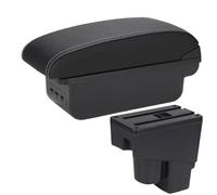 For Fit For Jazz 1 2003 2004 2005 2006 2007 Car Armrest Box Storage Box Car Interior Accessories KLAUER(B3 Black white 3USB)