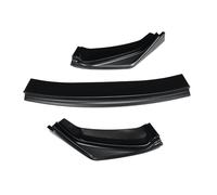 For Fit For Jazz 2014-2017 3PCS Car Front Bumper Splitter Lip Diffuser Spoiler Skirt Body Kit Decorative Strip Shovel Car Front Bumper Lip(Matte black)