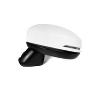 For Fit For Jazz 2015 2016 2017 2018 2019 Mk4 For Gf For Gk Car Rearview Mirror Assembly Manual Foldableing Lens Side Turn Signal Complete Wing Mirrors(7Pins White L)